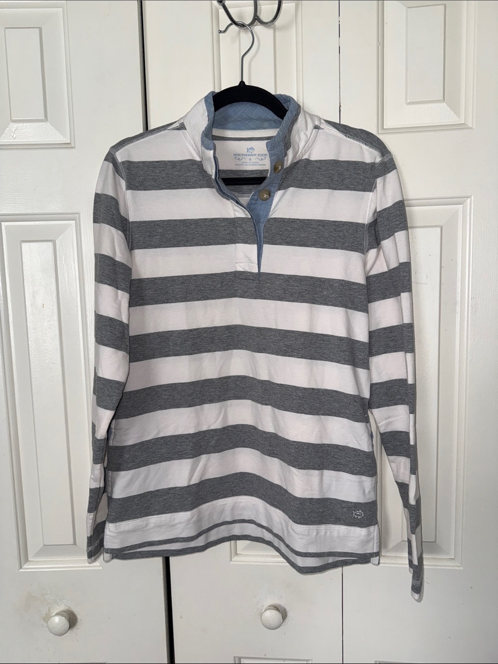 Southern Tide Striped Rugby Pullover
